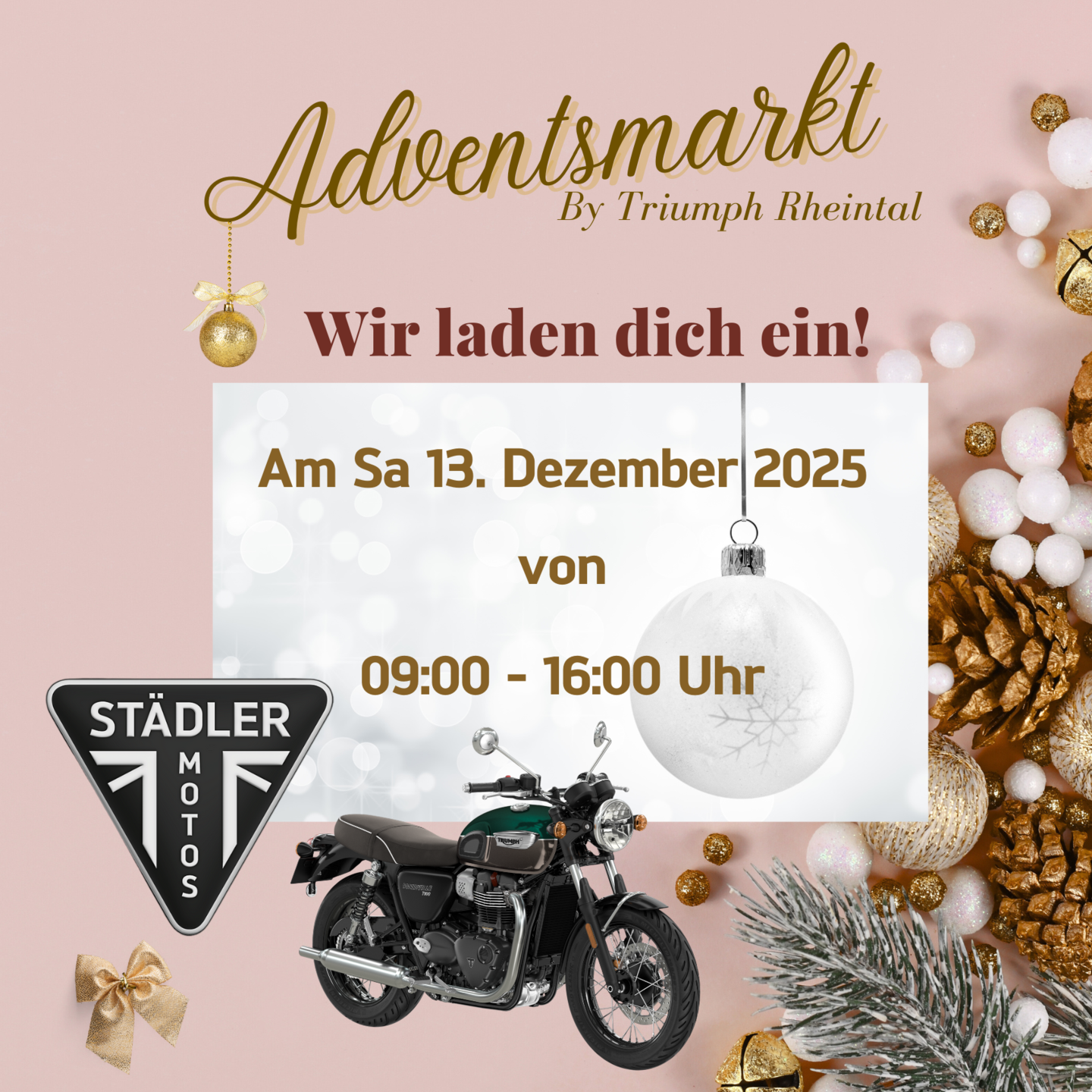Adventsmarkt by Triumph Rheintal Staedler Motos - Sa 13. Dezember 2025